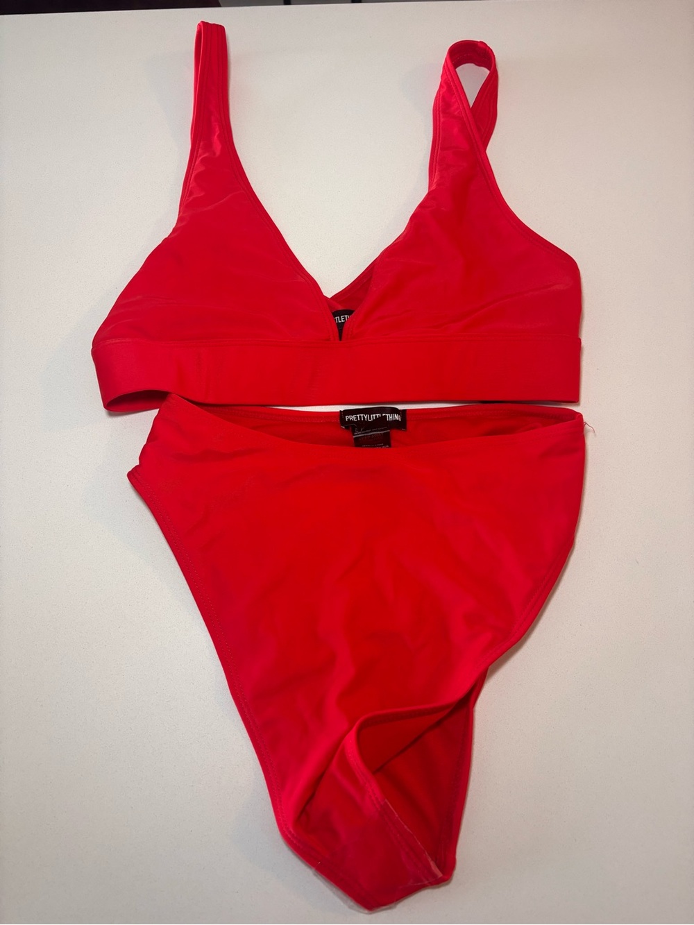 PrettyLittleThing Bright Red Bikini Set